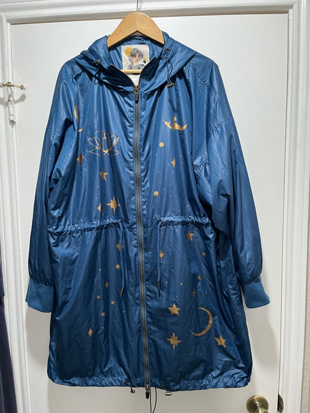 Disney Jasmine Rain coat windbreaker 1X EUC